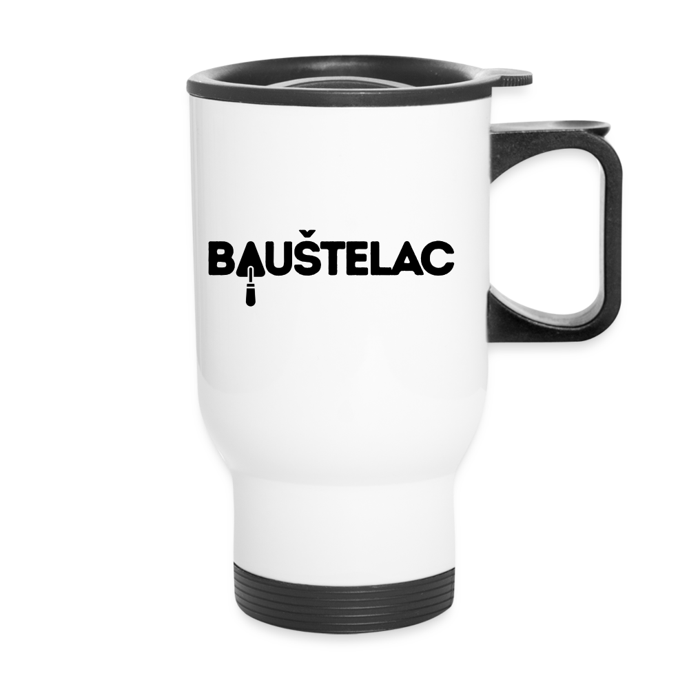 Baustelac Thermobecher mit Tragegriff - Weiß
