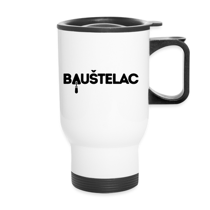 Baustelac Thermobecher mit Tragegriff - Weiß