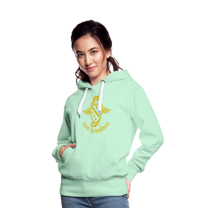 Ljuti Krajisnici Damen Premium Kapuzenpullover - helles Mintgrün