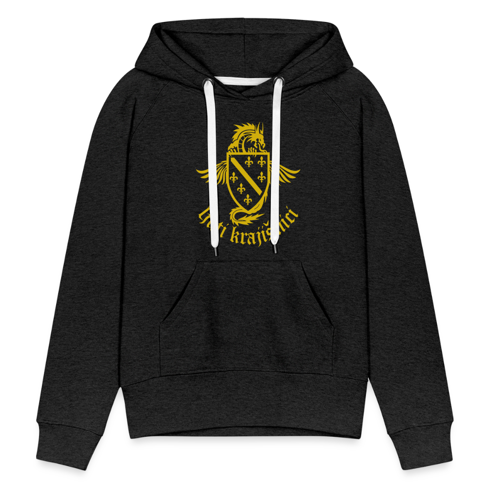 Ljuti Krajisnici Damen Premium Kapuzenpullover - Anthrazit