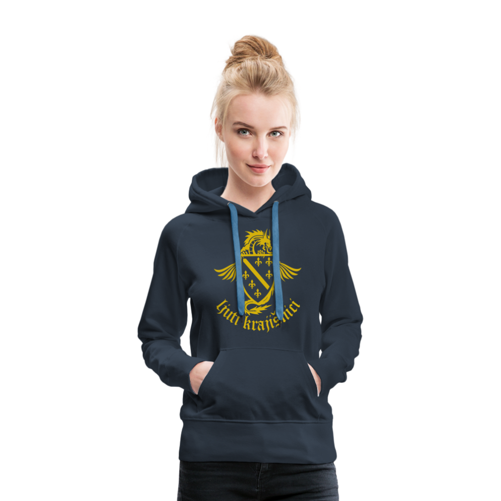Ljuti Krajisnici Damen Premium Kapuzenpullover - Navy