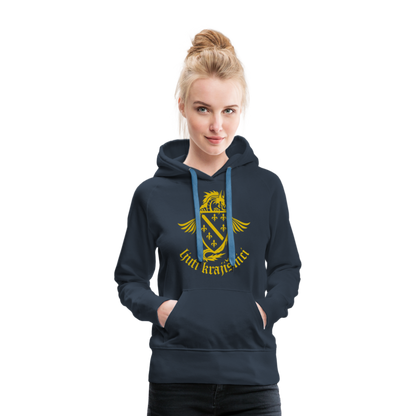 Ljuti Krajisnici Damen Premium Kapuzenpullover - Navy