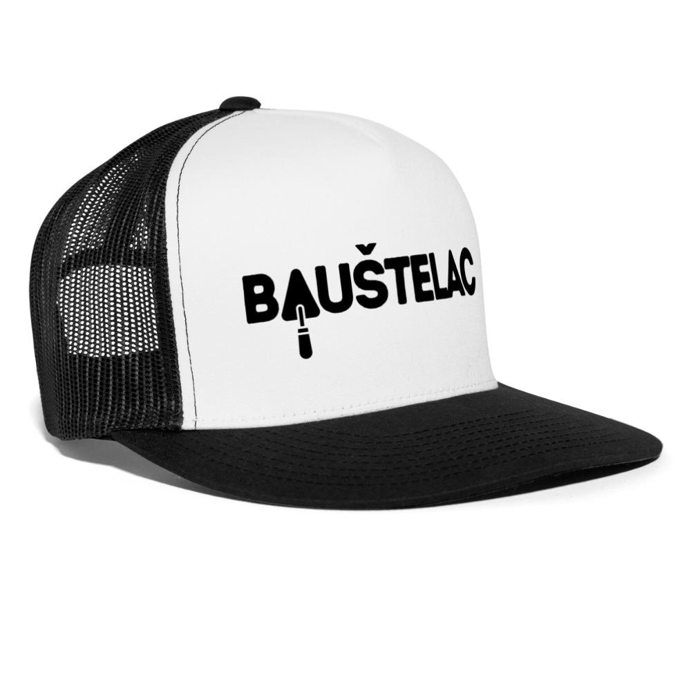 Baustelac Trucker-Kappe - Weiß/Schwarz