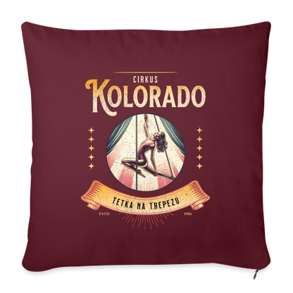 Circus Kolorado Sofakissen mit Füllung 44 x 44 cm - Burgunderrot