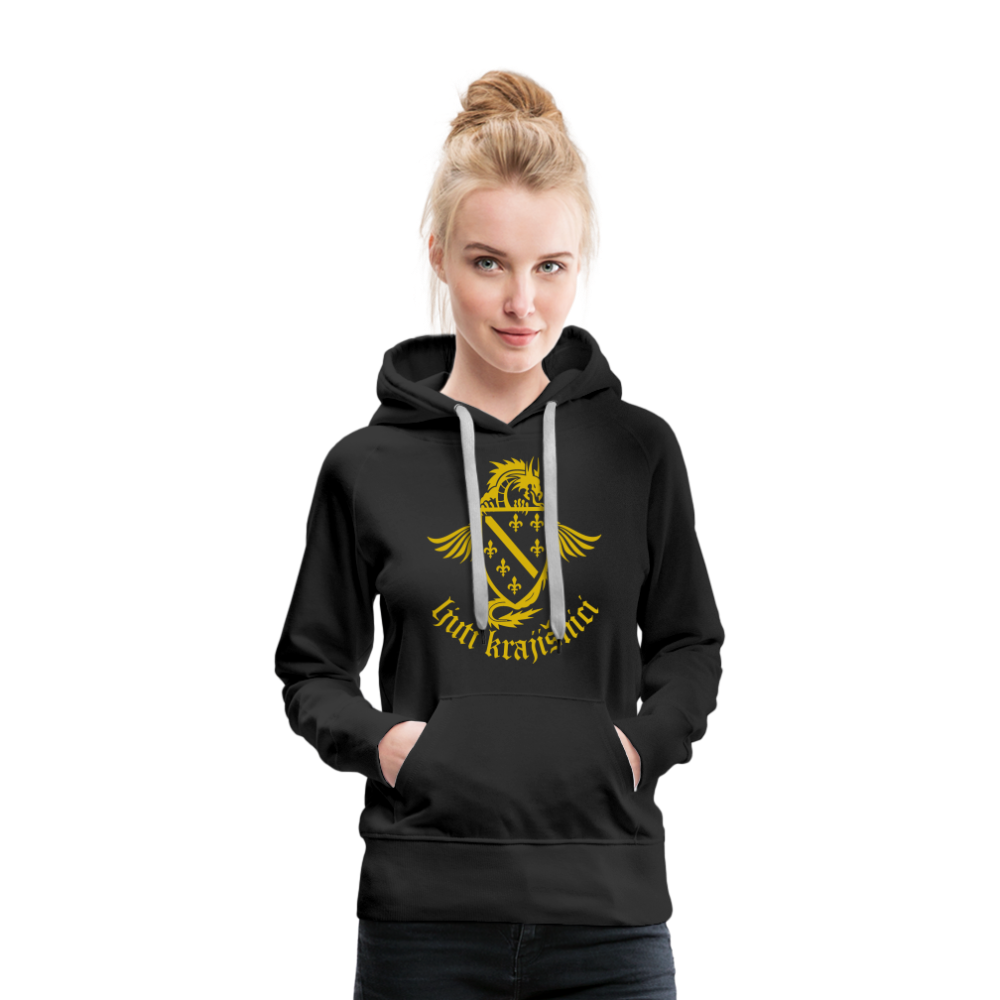 Ljuti Krajisnici Damen Premium Kapuzenpullover - Schwarz
