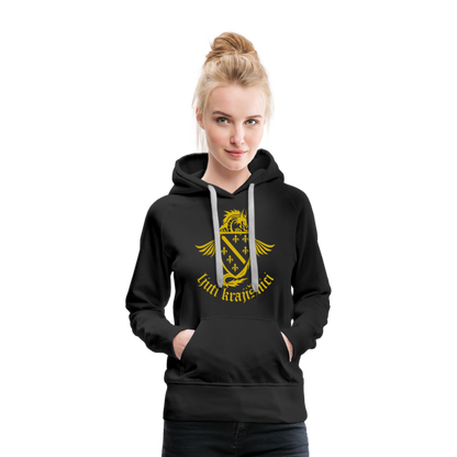Ljuti Krajisnici Damen Premium Kapuzenpullover - Schwarz