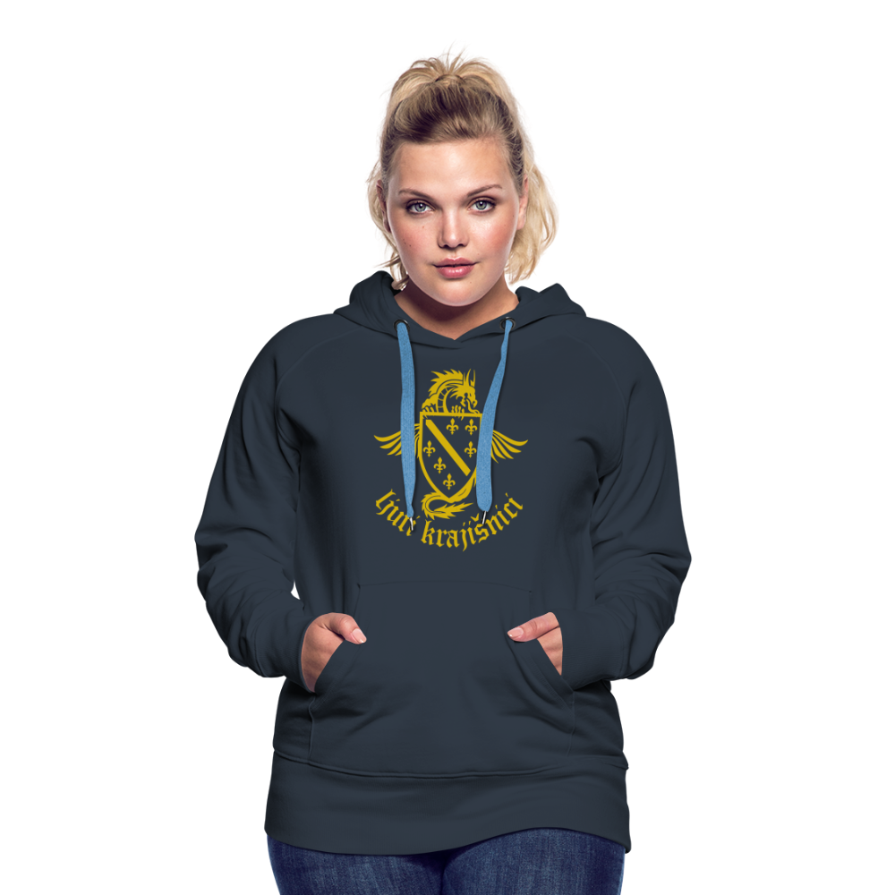 Ljuti Krajisnici Damen Premium Kapuzenpullover - Navy