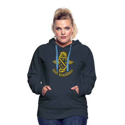 Ljuti Krajisnici Damen Premium Kapuzenpullover - Navy