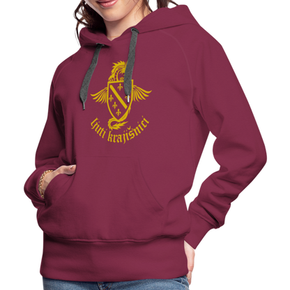 Ljuti Krajisnici Damen Premium Kapuzenpullover - Bordeaux