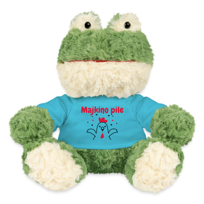 Frosch Torge personalisiertes Kinderspielzeug MiniFeet - Atollblau