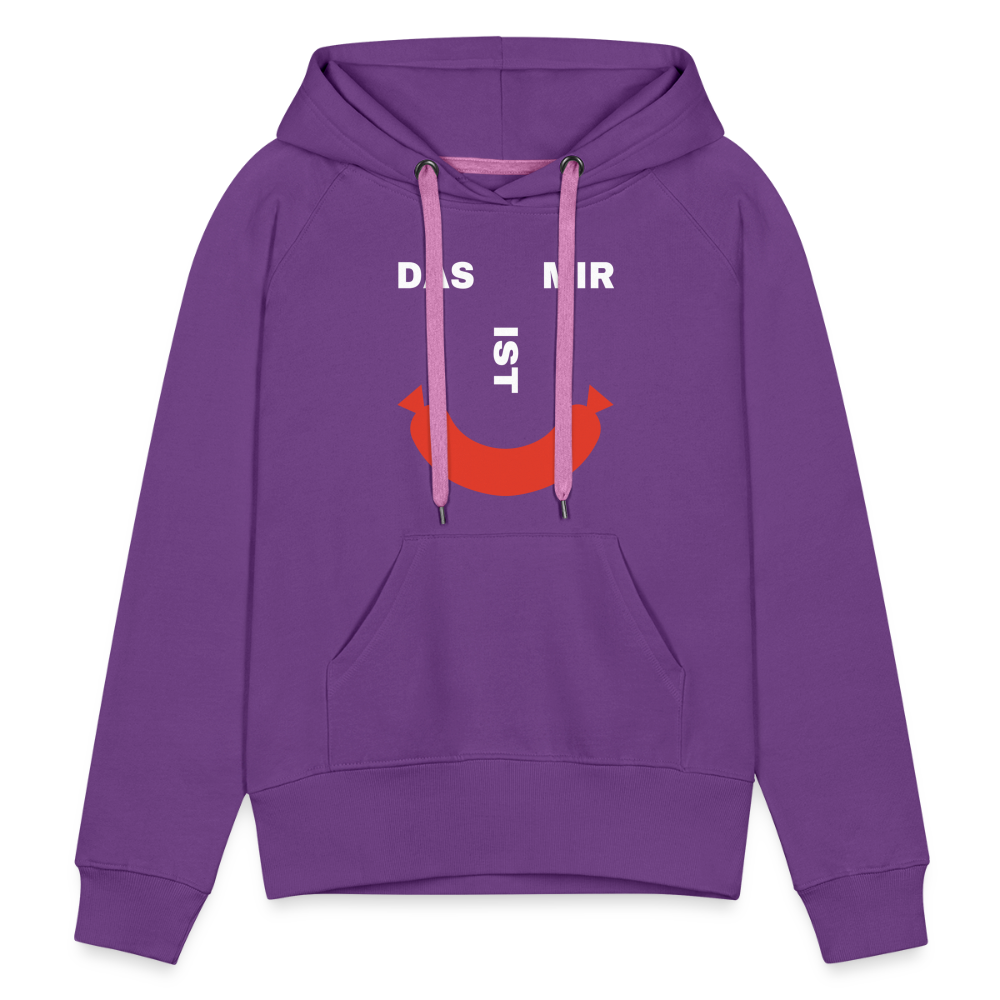 Das ist mir Wurst Damen Premium Hoodie - Purple