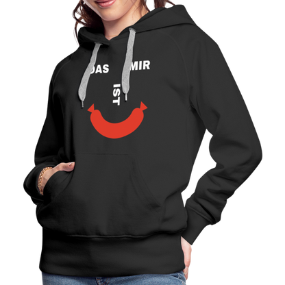 Das ist mir Wurst Damen Premium Hoodie - Schwarz