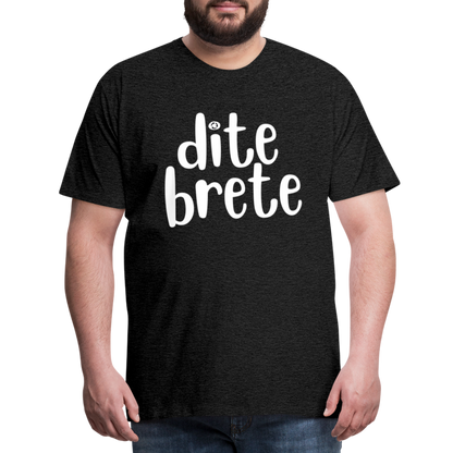 Dite Brete Herren Premium T-Shirt - Anthrazit