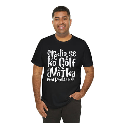 VW Golf 2 bosnisch Lustiges Kurzarm-T-Shirt