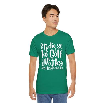 VW Golf 2 bosnisch Lustiges Kurzarm-T-Shirt