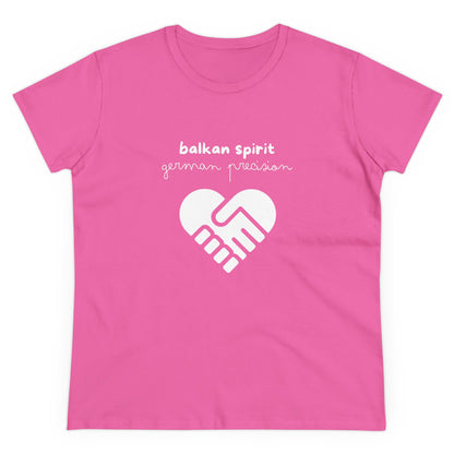 Balkan Spirit, German Precision Damen-Baumwoll-T-Shirt