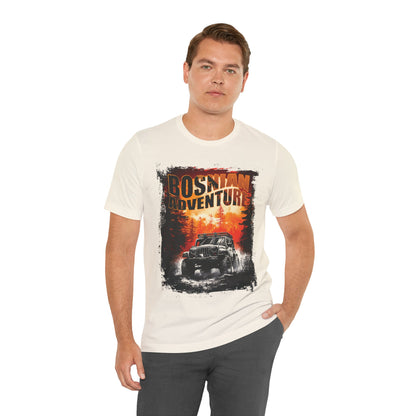 Bosnisches Abenteuer Tee - Unisex Jersey Jeep Kurzarm