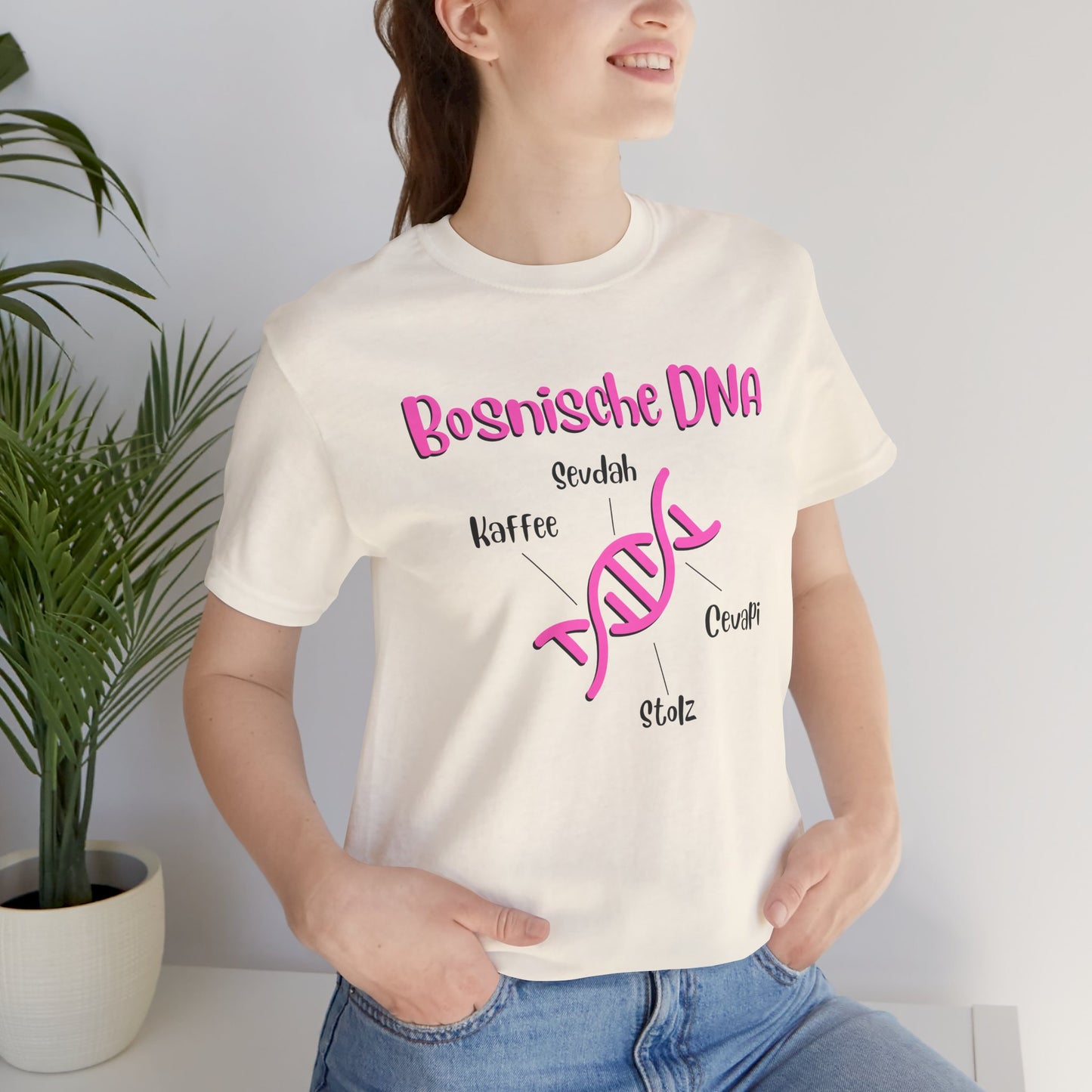 Bosnische DNA Unisex Kurzärmeliges T-Shirt