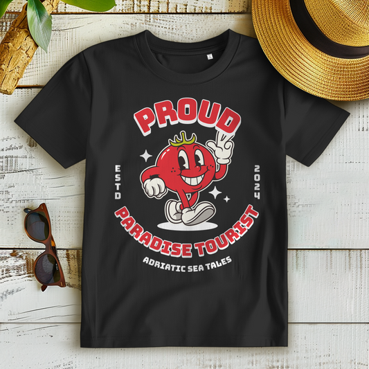 Proud Paradise Tourist  Damen Premium Bio T-Shirt