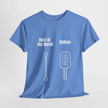 Lustiges Balkan T-Shirt Unisex Schweres Baumwoll-T-Shirt