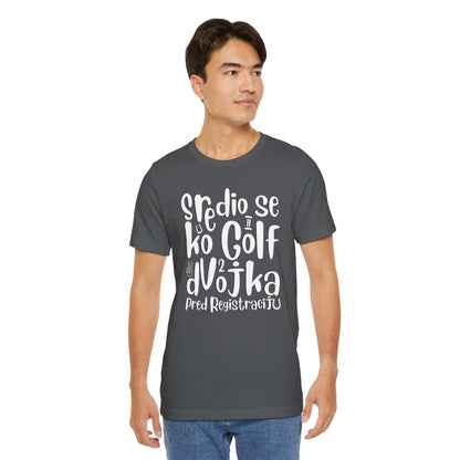 VW Golf 2 bosnisch Lustiges Kurzarm-T-Shirt