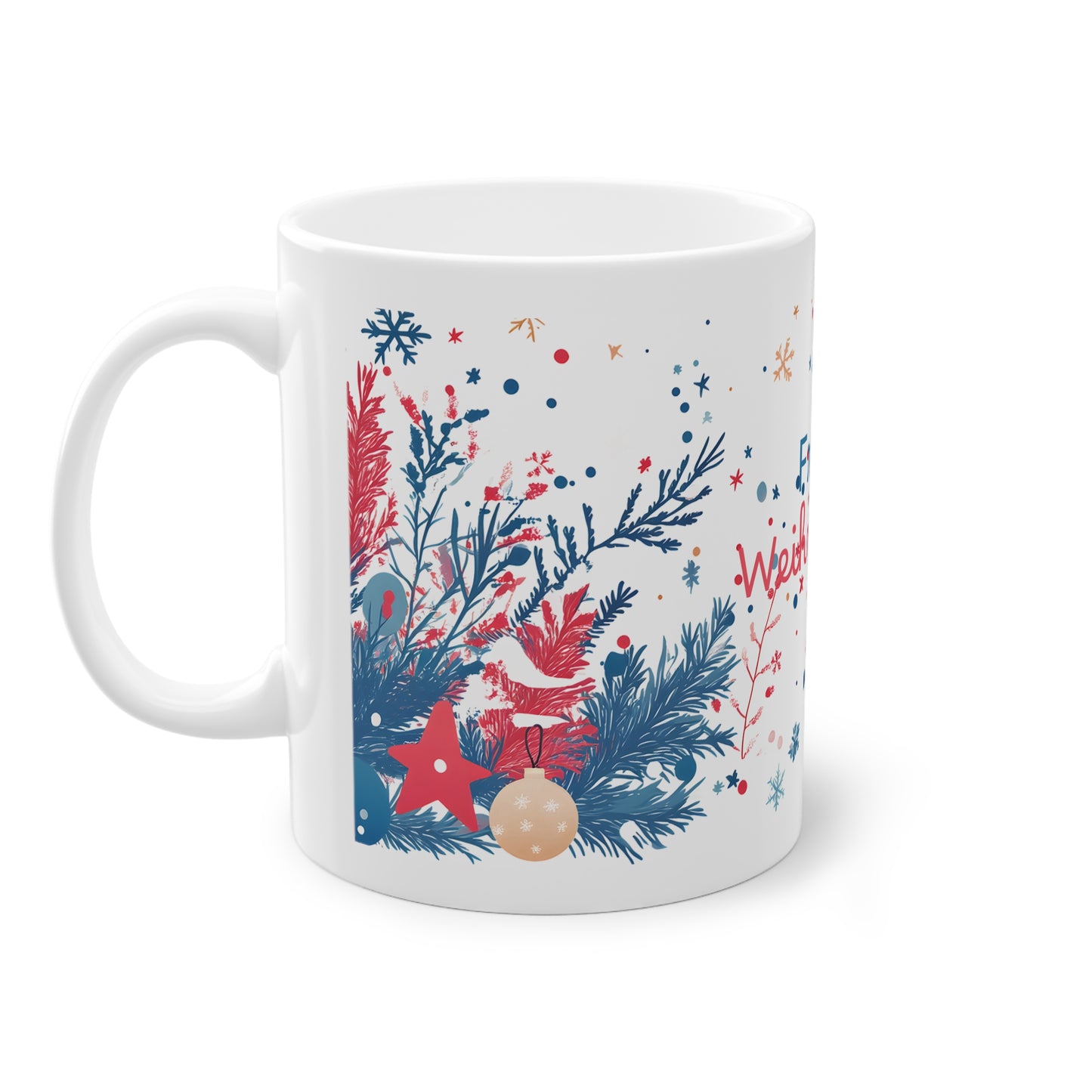 Frohe Weihnachten Tee und Kaffeebecher 0,33L