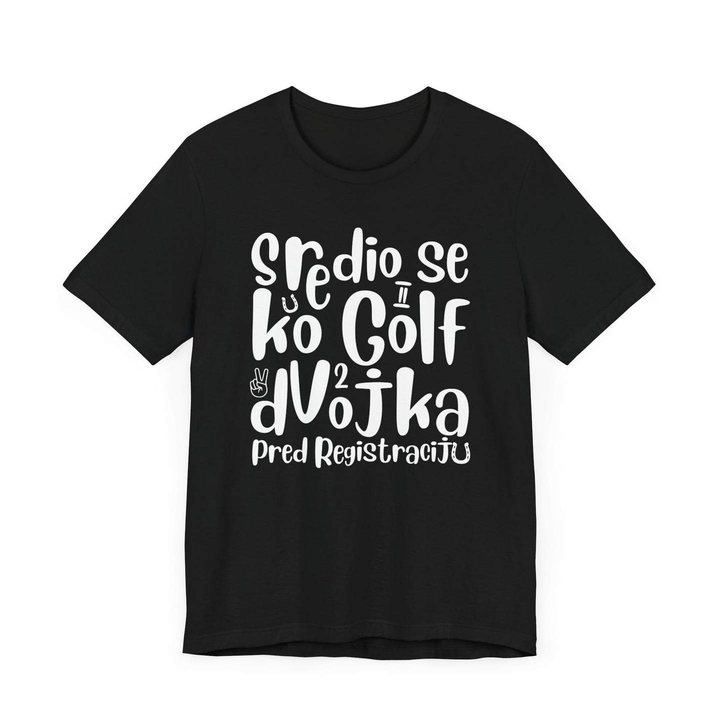 VW Golf 2 bosnisch Lustiges Kurzarm-T-Shirt