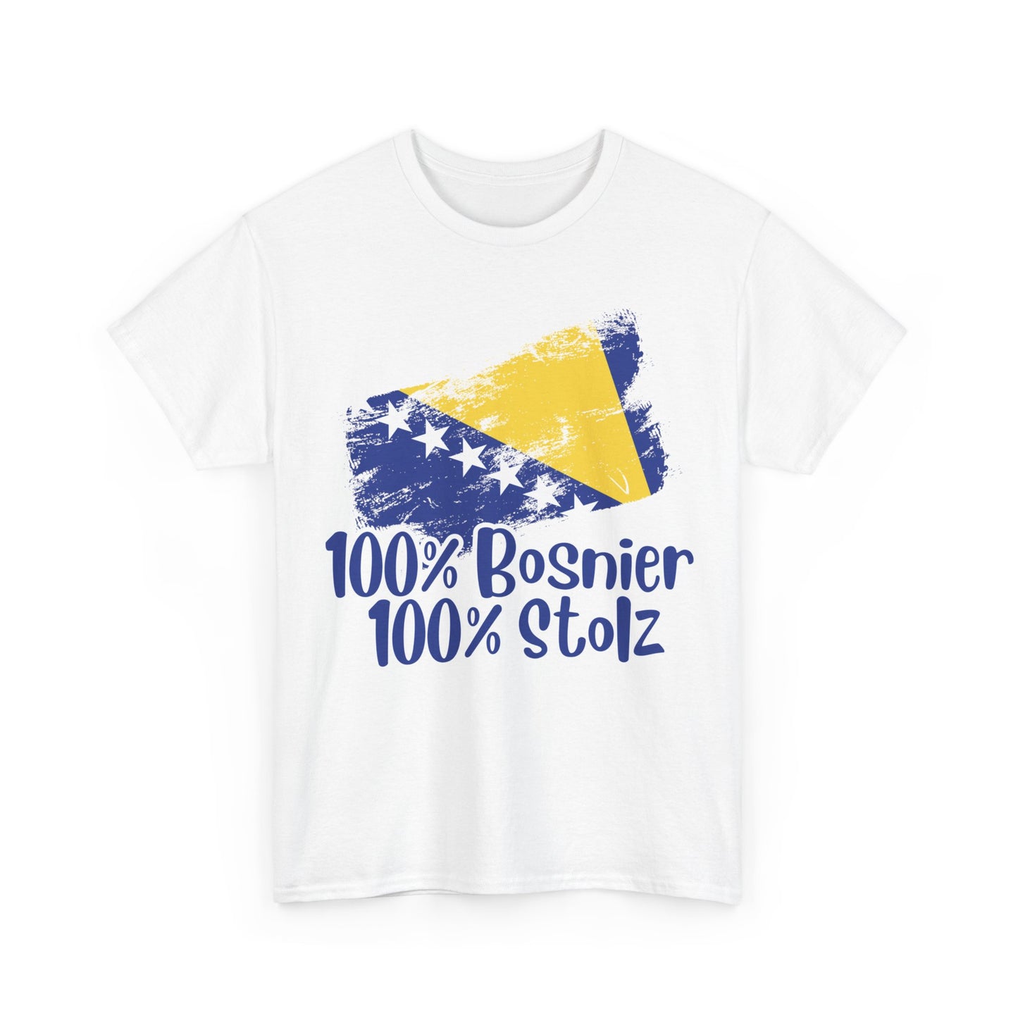 Bosnisches stolzes T-Shirt aus 100 % Baumwolle