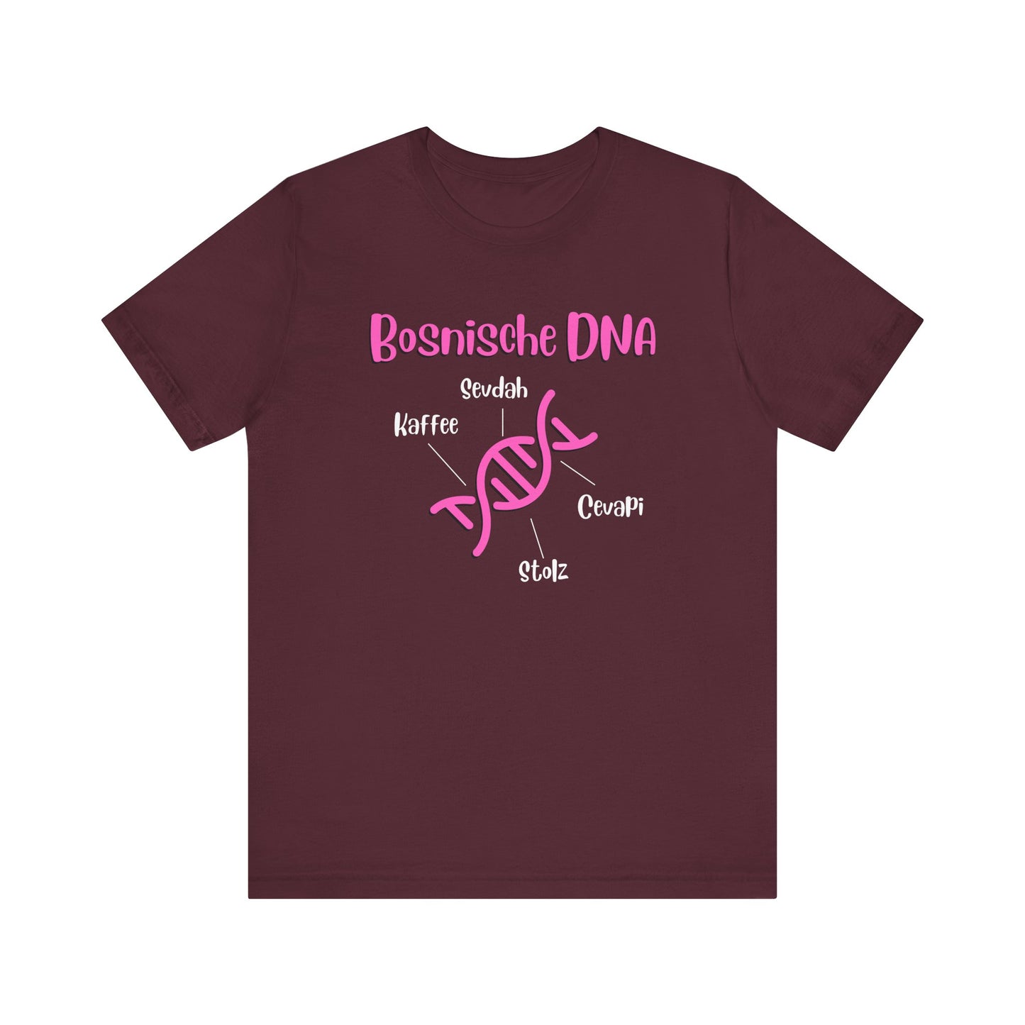Bosnische DNA Unisex Kurzärmeliges T-Shirt
