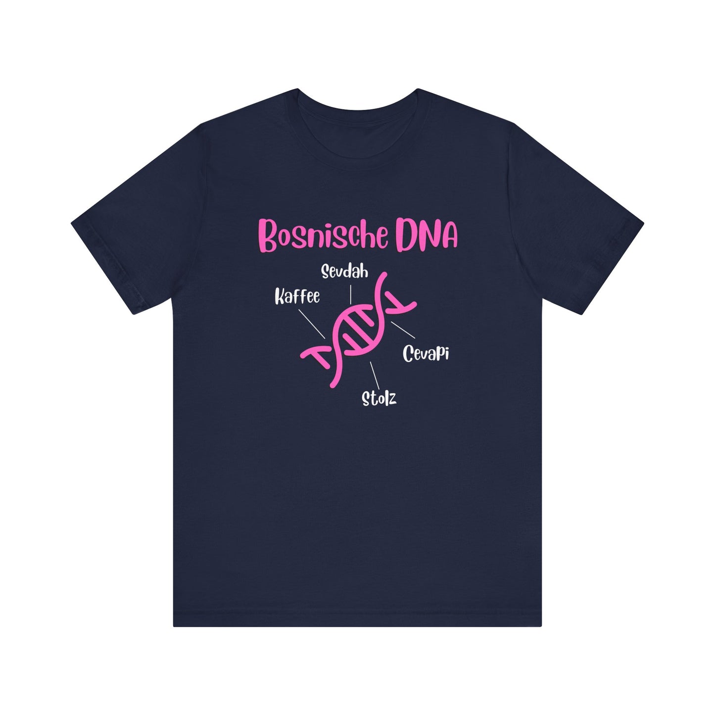 Bosnische DNA Unisex Kurzärmeliges T-Shirt