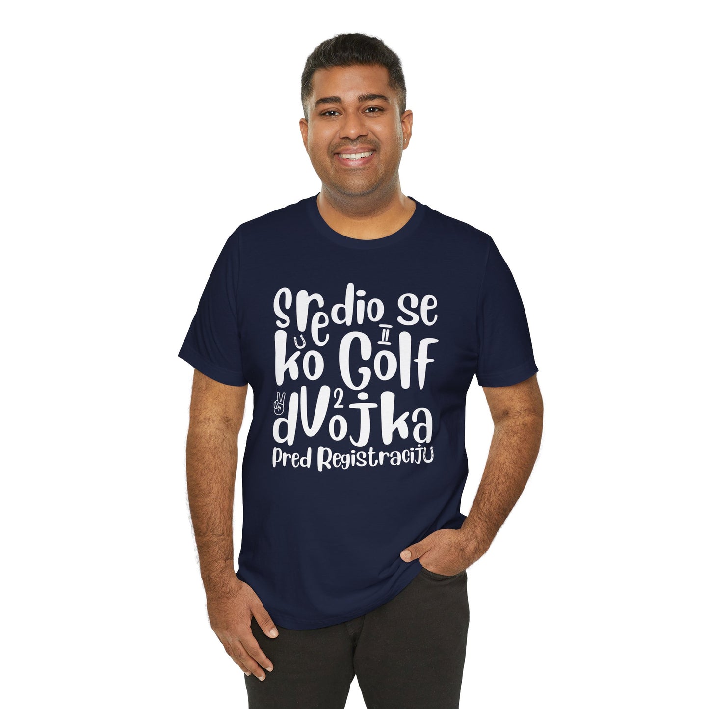 VW Golf 2 bosnisch Lustiges Kurzarm-T-Shirt