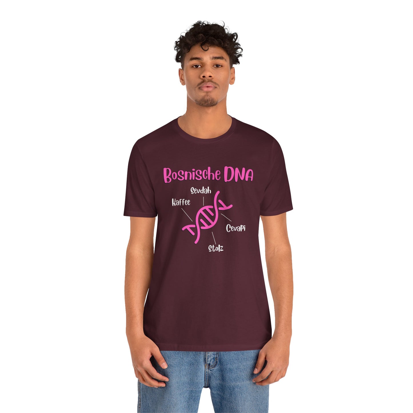 Bosnische DNA Unisex Kurzärmeliges T-Shirt