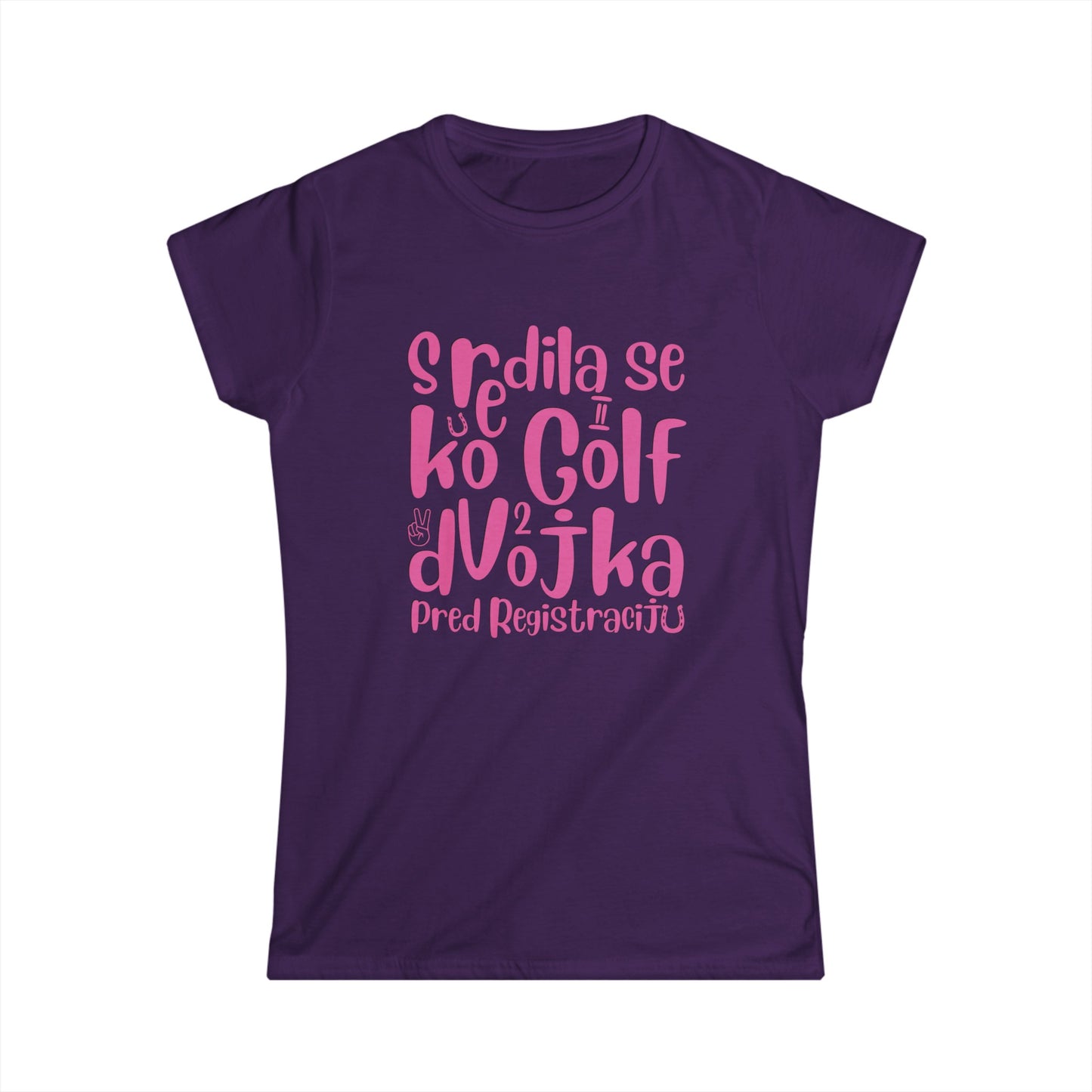 VW Golf zwei bosnisch lustige Damen soft Style T-Shirt