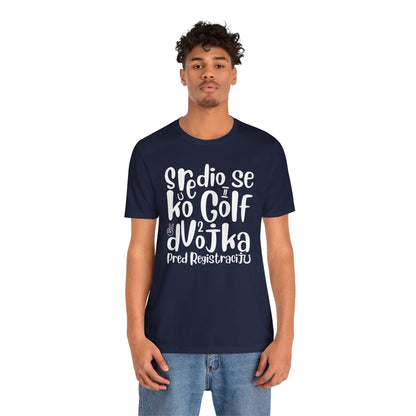 VW Golf 2 bosnisch Lustiges Kurzarm-T-Shirt