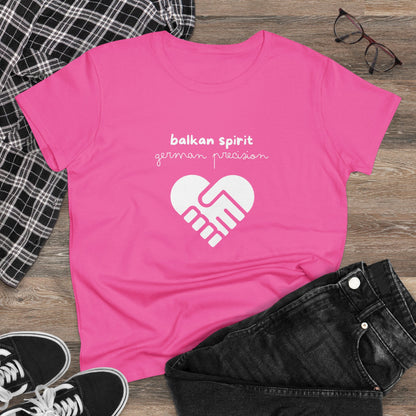 Balkan Spirit, German Precision Damen-Baumwoll-T-Shirt