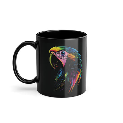 Schwarz Papagei Kaffeebecher 0,33L