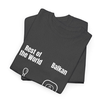 Lustiges Balkan T-Shirt Unisex Schweres Baumwoll-T-Shirt