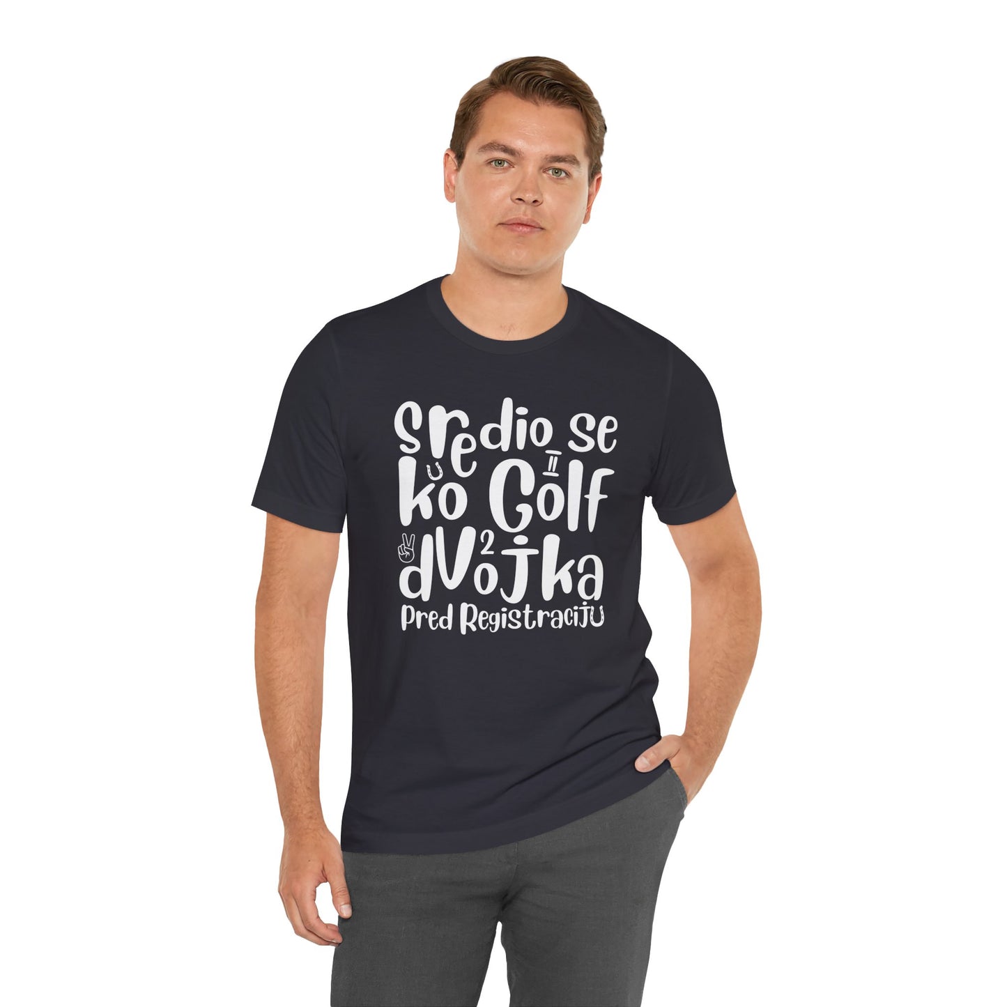 VW Golf 2 bosnisch Lustiges Kurzarm-T-Shirt