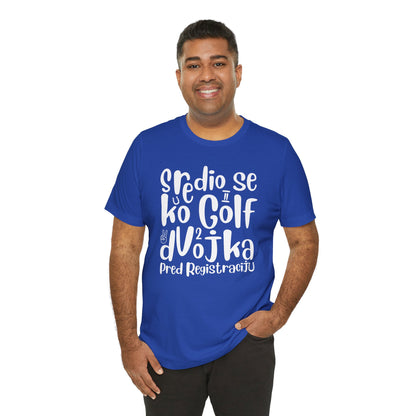 VW Golf 2 bosnisch Lustiges Kurzarm-T-Shirt