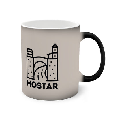 Mostar Motiv farbwechselnder Tee- und Kaffeebecher 0,33 L