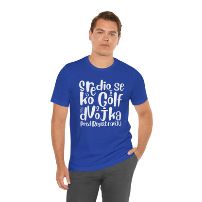 VW Golf 2 bosnisch Lustiges Kurzarm-T-Shirt