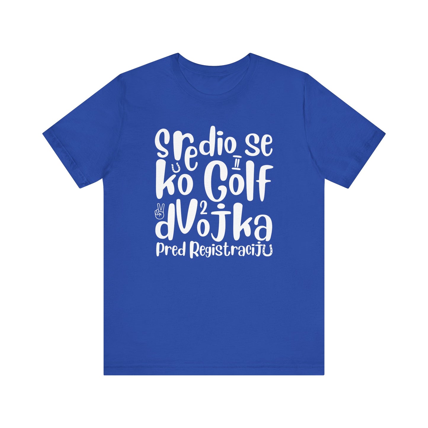 VW Golf 2 bosnisch Lustiges Kurzarm-T-Shirt