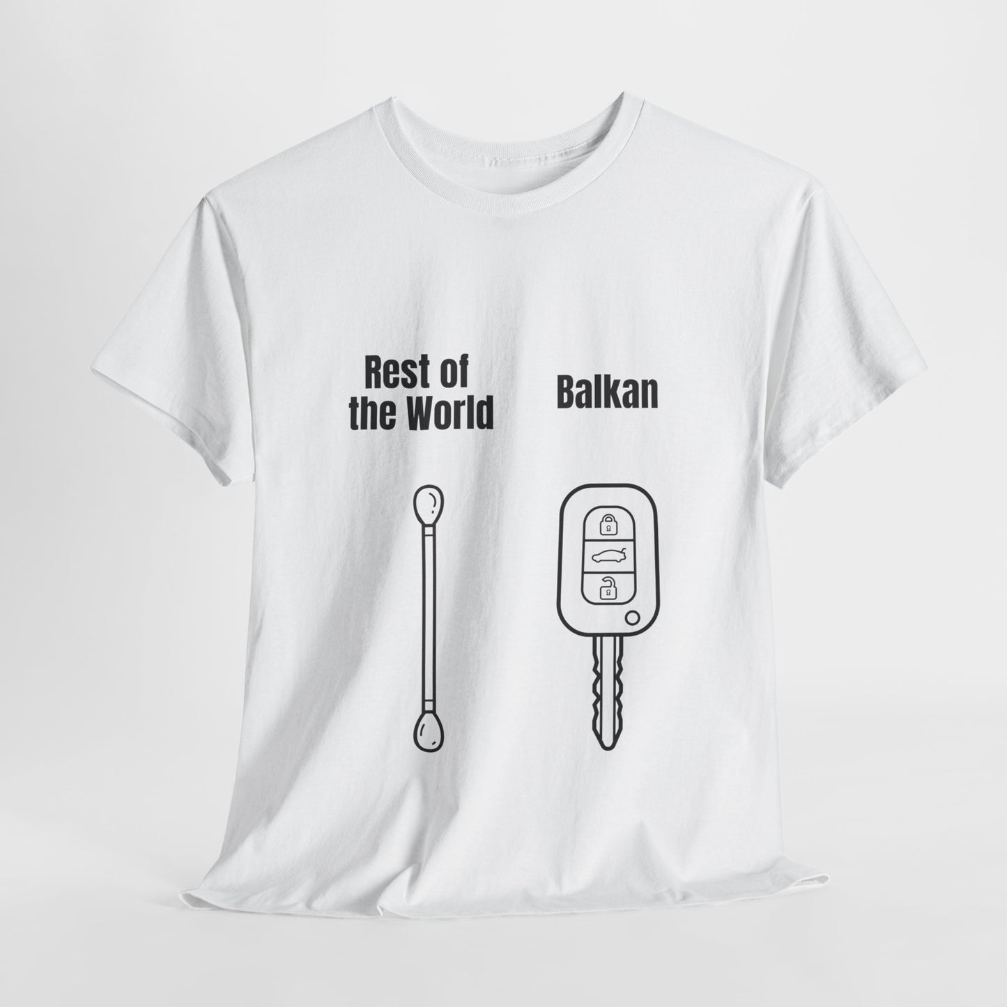 Lustiges Balkan T-Shirt Unisex Schweres Baumwoll-T-Shirt