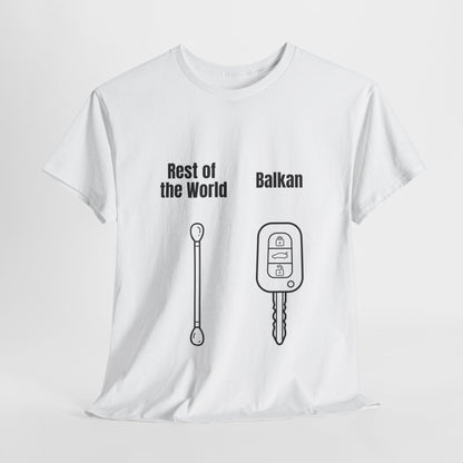 Lustiges Balkan T-Shirt Unisex Schweres Baumwoll-T-Shirt