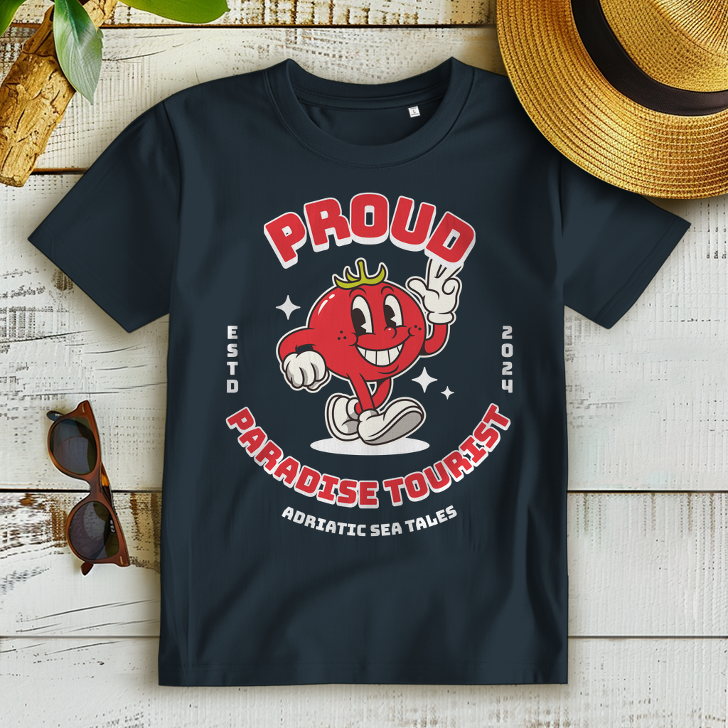 Proud Paradise Tourist  Damen Premium Bio T-Shirt