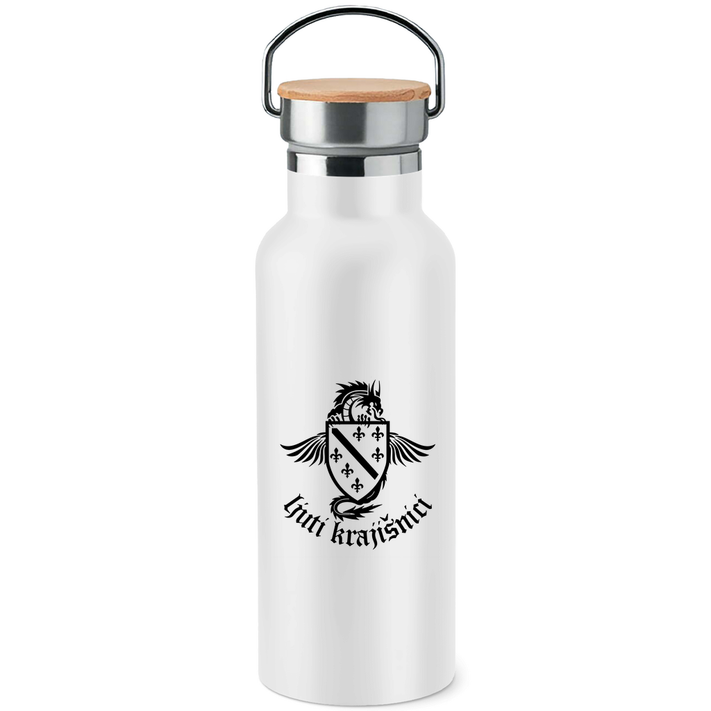 Ljuti krajisnici  Edelstahl-Trinkflasche mit Bambusdeckel