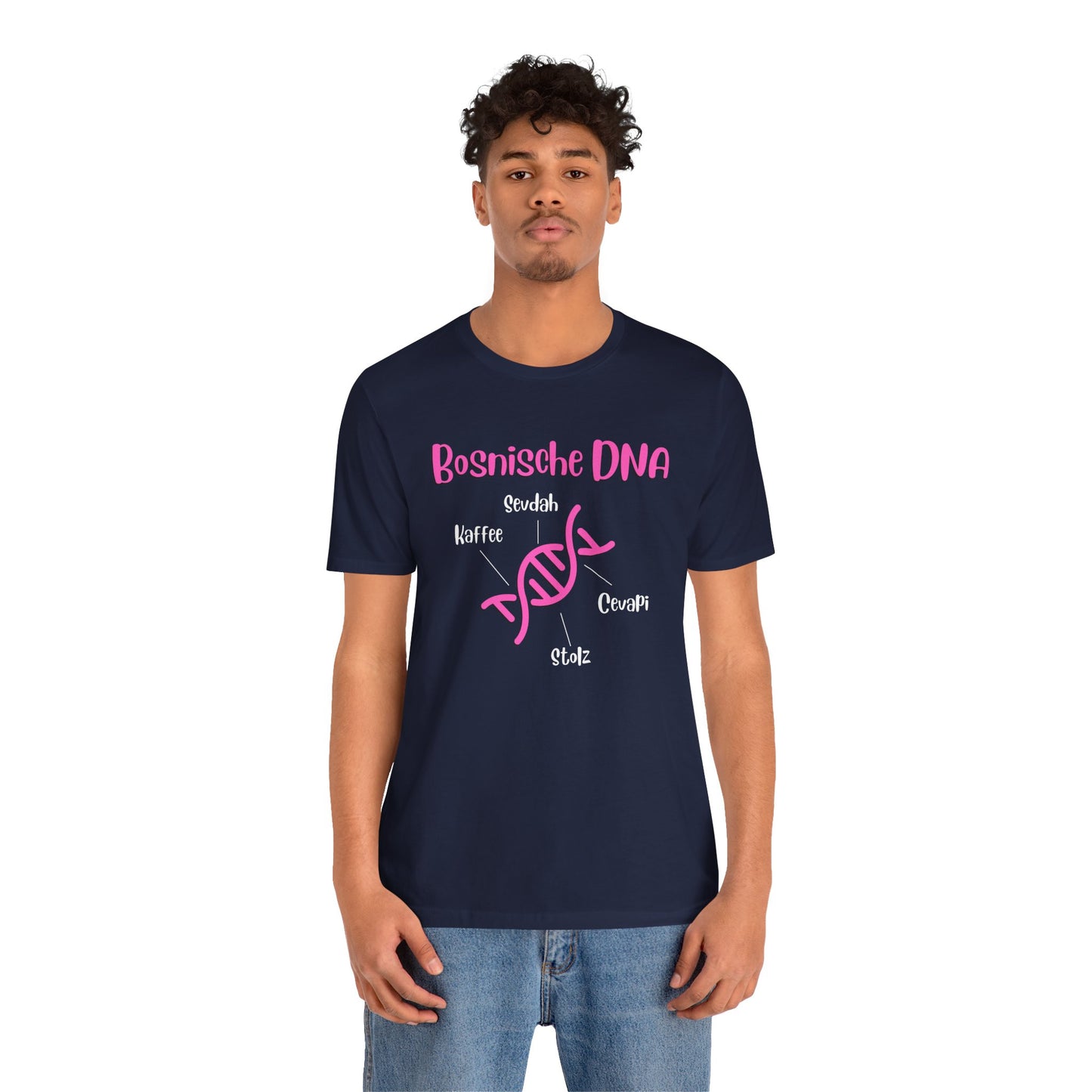 Bosnische DNA Unisex Kurzärmeliges T-Shirt