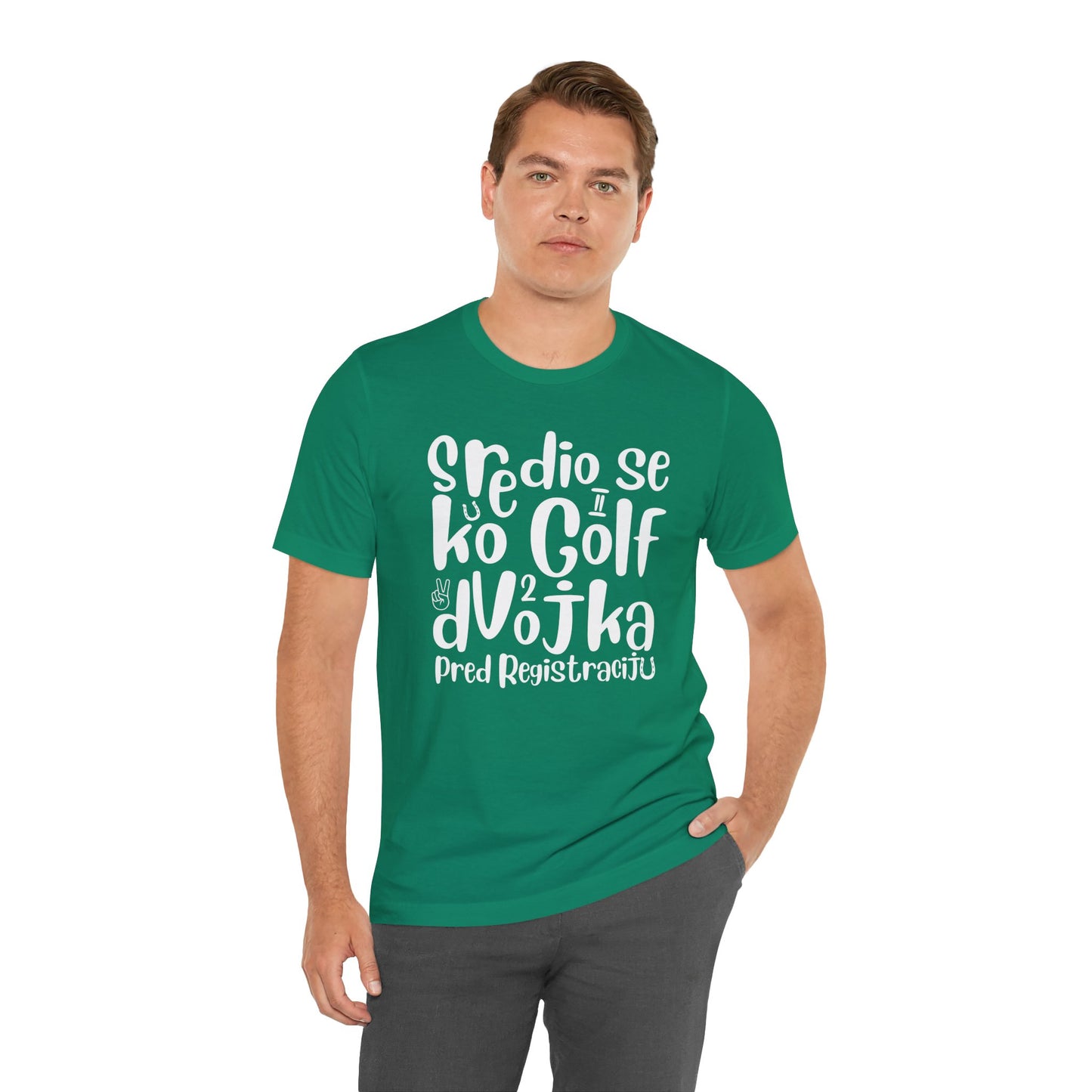 VW Golf 2 bosnisch Lustiges Kurzarm-T-Shirt