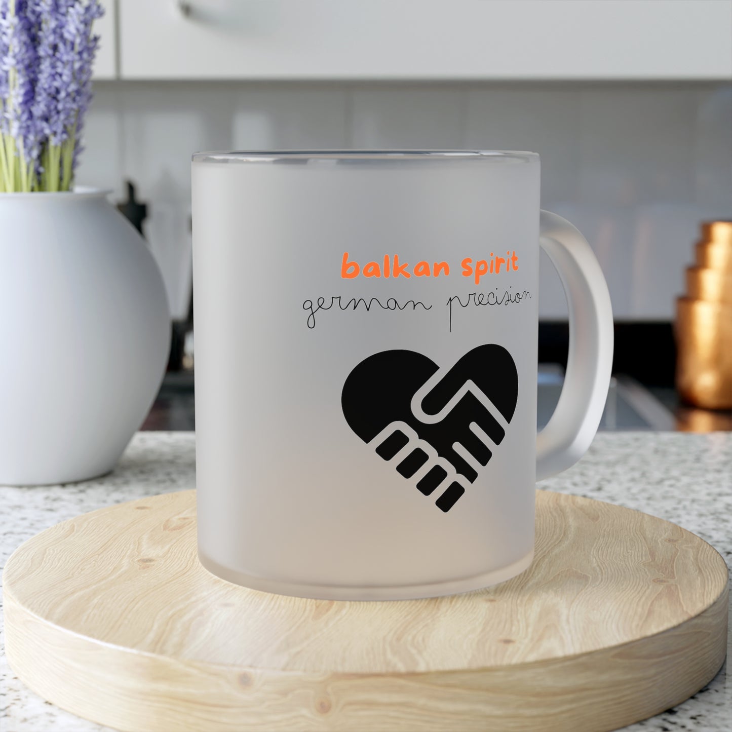 Balkan Spirit Kaffeebecher aus Milchglas