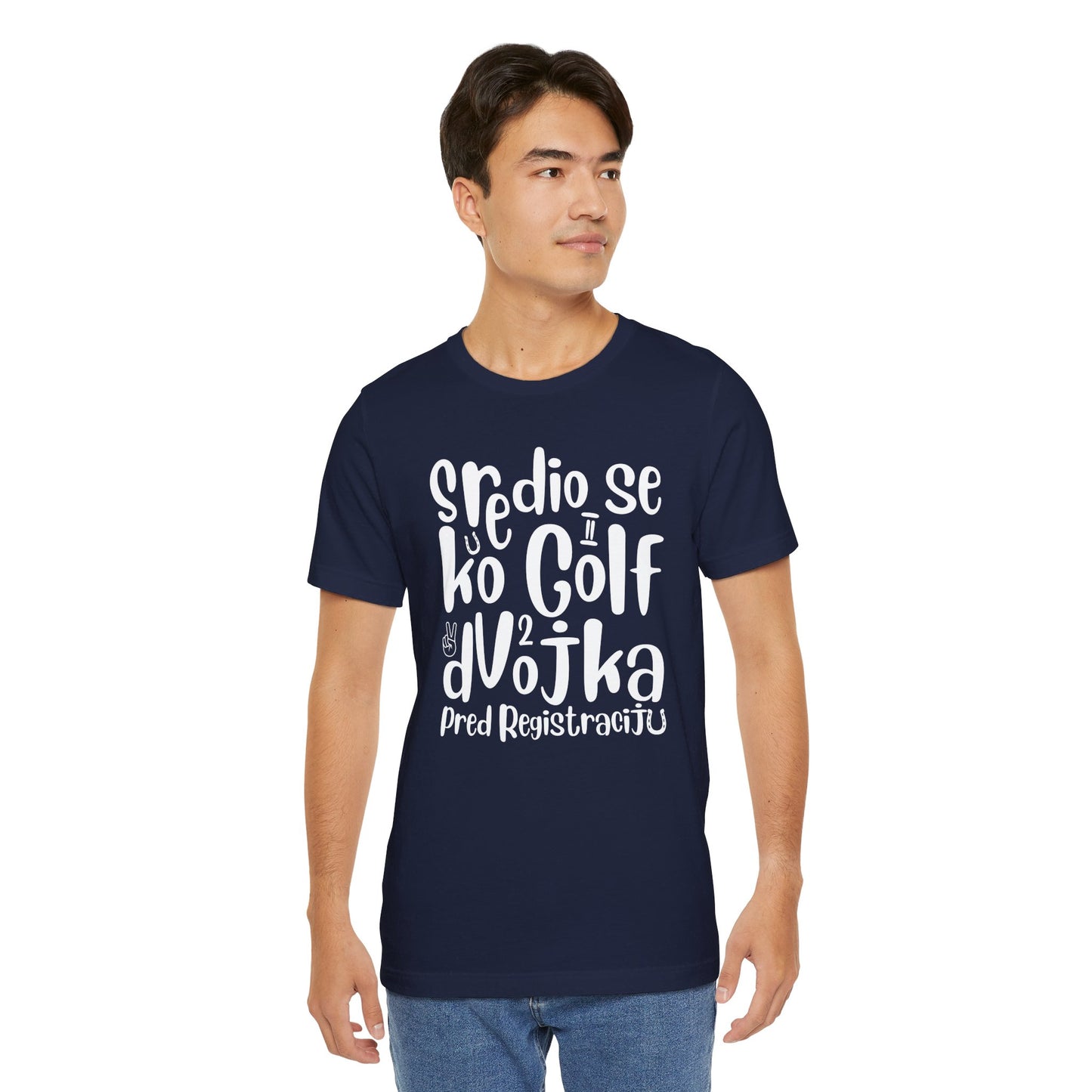 VW Golf 2 bosnisch Lustiges Kurzarm-T-Shirt